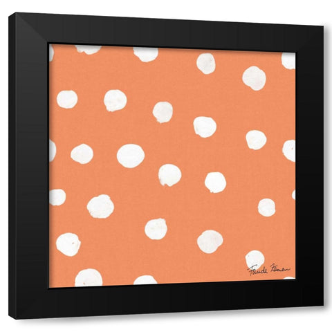 Whale Tale Pattern IID Black Modern Wood Framed Art Print with Double Matting by Zaman, Farida