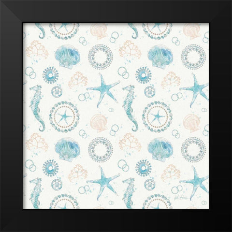 Coastal Splash Step 01C Black Modern Wood Framed Art Print by Pertiet, Katie