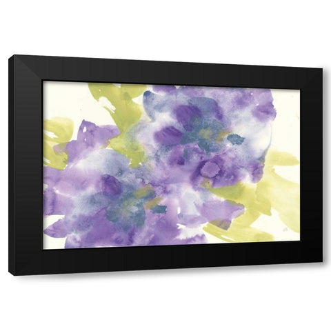 Violet and Gray I Black Modern Wood Framed Art Print with Double Matting by Paschke, Chris