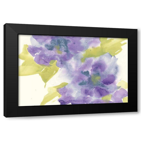 Violet and Gray II Black Modern Wood Framed Art Print by Paschke, Chris