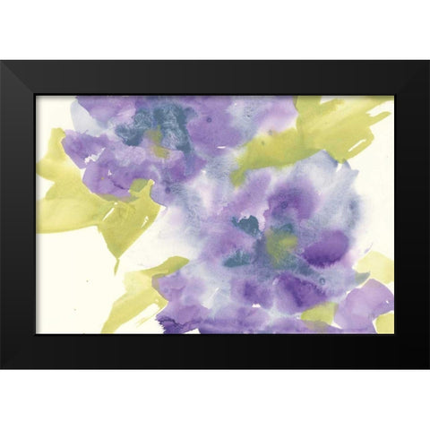 Violet and Gray II Black Modern Wood Framed Art Print by Paschke, Chris
