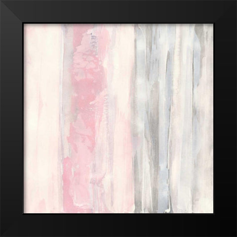 Whitewashed Blush II Black Modern Wood Framed Art Print by Paschke, Chris