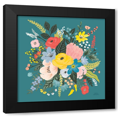 Wild Garden VII Black Modern Wood Framed Art Print with Double Matting by Marshall, Laura