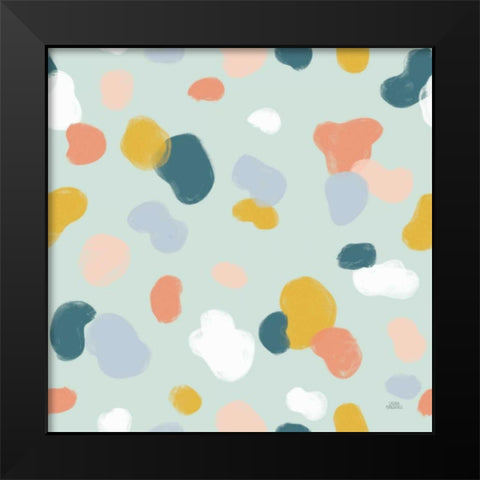 Wild Garden Pattern IXA Black Modern Wood Framed Art Print by Marshall, Laura
