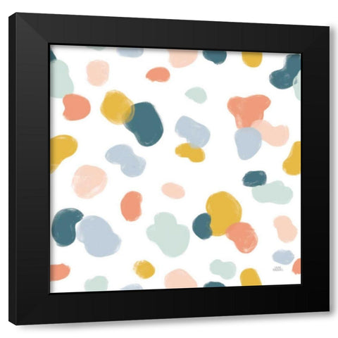 Wild Garden Pattern IXB Black Modern Wood Framed Art Print with Double Matting by Marshall, Laura