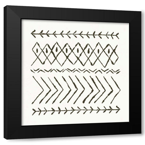 Nordic Vibes II Black Modern Wood Framed Art Print with Double Matting by Hershey, Moira