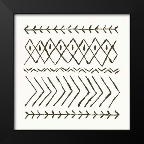 Nordic Vibes II Black Modern Wood Framed Art Print by Hershey, Moira