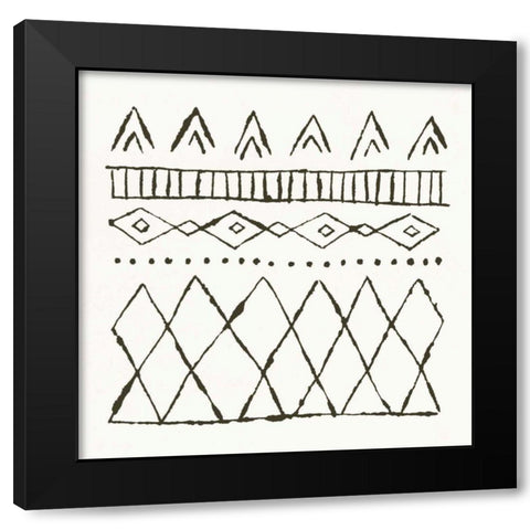 Nordic Vibes III Black Modern Wood Framed Art Print by Hershey, Moira