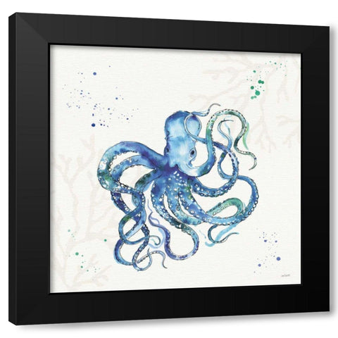 Deep Sea II No Words Black Modern Wood Framed Art Print with Double Matting by Tavoletti, Anne