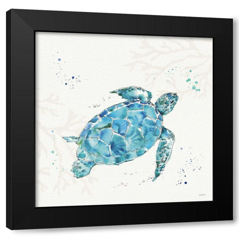 Deep Sea IV No Words Black Modern Wood Framed Art Print with Double Matting by Tavoletti, Anne