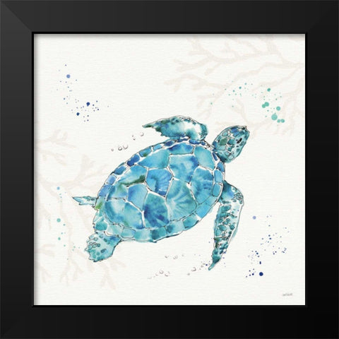 Deep Sea IV No Words Black Modern Wood Framed Art Print by Tavoletti, Anne
