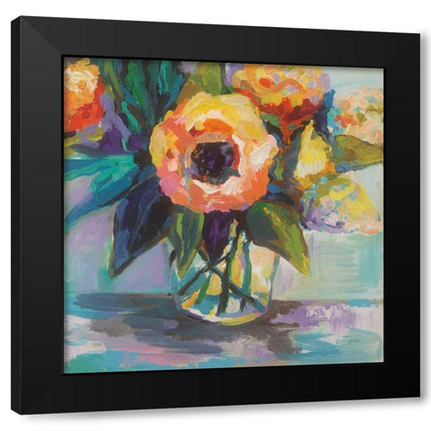 Baby Glow Black Modern Wood Framed Art Print with Double Matting by Vertentes, Jeanette
