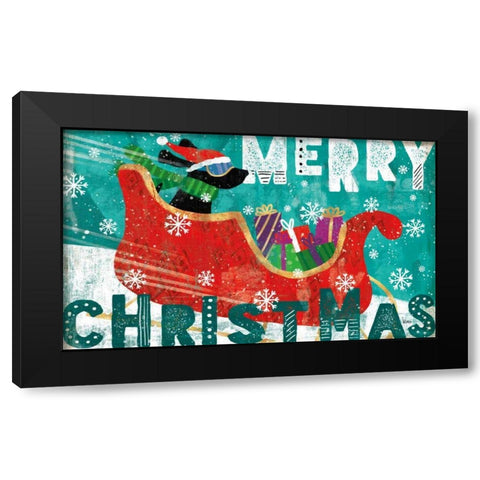 Merry Making I Black Modern Wood Framed Art Print with Double Matting by Charron, Veronique