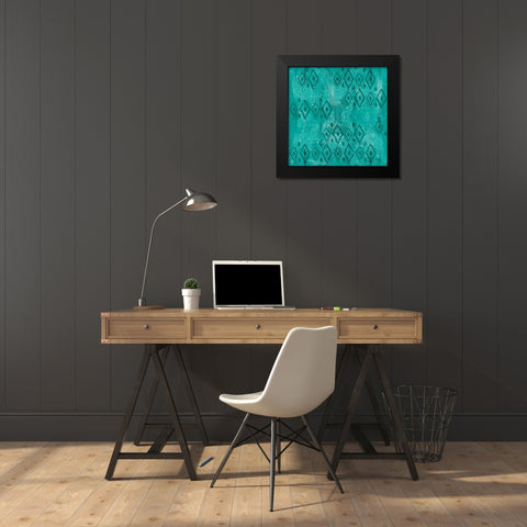 Merry Making Pattern VIB Black Modern Wood Framed Art Print by Charron, Veronique