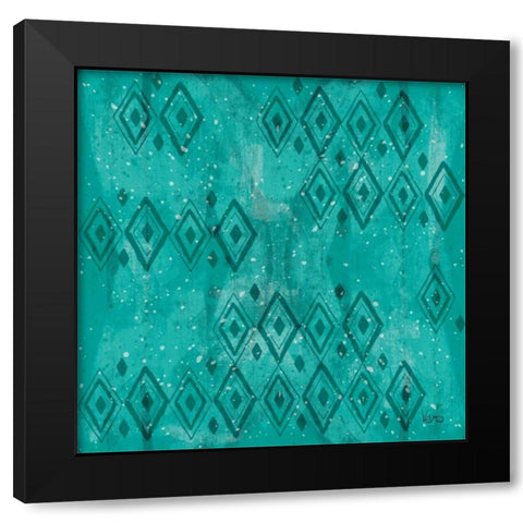 Merry Making Pattern VIB Black Modern Wood Framed Art Print with Double Matting by Charron, Veronique