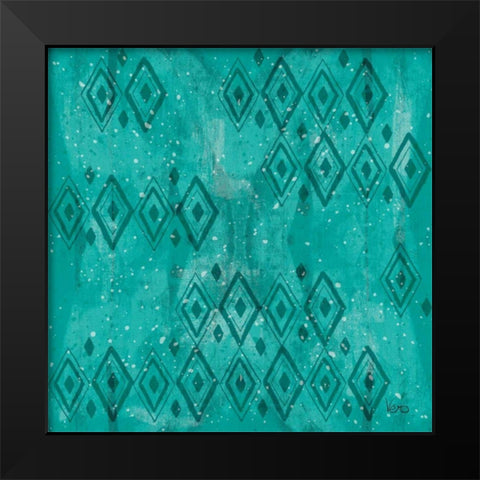 Merry Making Pattern VIB Black Modern Wood Framed Art Print by Charron, Veronique