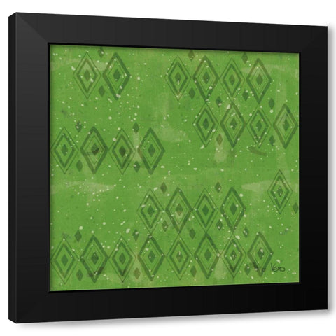 Merry Making Pattern VID Black Modern Wood Framed Art Print by Charron, Veronique