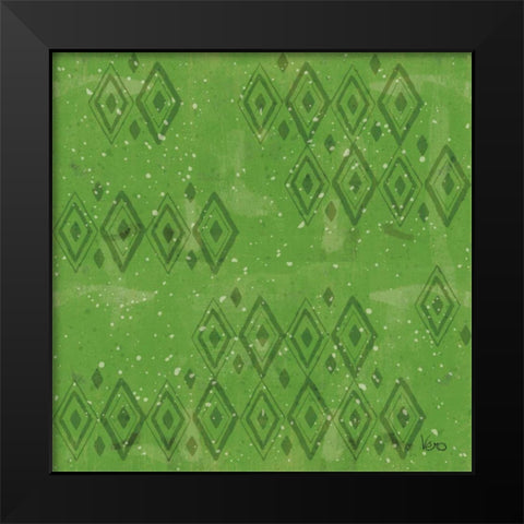 Merry Making Pattern VID Black Modern Wood Framed Art Print by Charron, Veronique