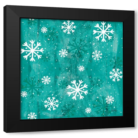 Merry Making Pattern VIIA Black Modern Wood Framed Art Print by Charron, Veronique