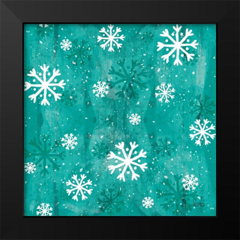 Merry Making Pattern VIIA Black Modern Wood Framed Art Print by Charron, Veronique