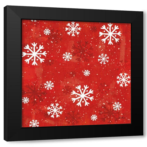 Merry Making Pattern VIIB Black Modern Wood Framed Art Print by Charron, Veronique