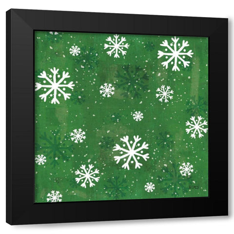 Merry Making Pattern VIID Black Modern Wood Framed Art Print with Double Matting by Charron, Veronique