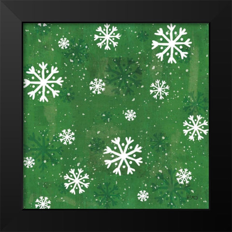 Merry Making Pattern VIID Black Modern Wood Framed Art Print by Charron, Veronique