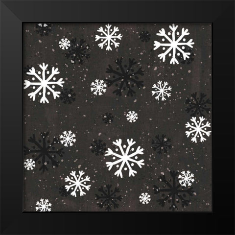Merry Making Pattern VIIE Black Modern Wood Framed Art Print by Charron, Veronique