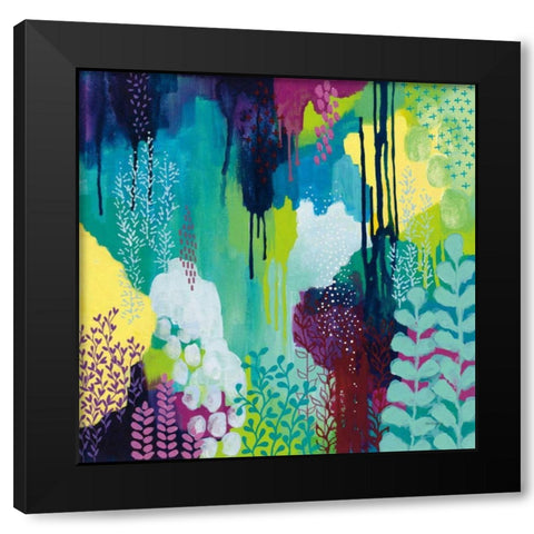 Jewel Forest I Black Modern Wood Framed Art Print with Double Matting by Ferguson, Kathy