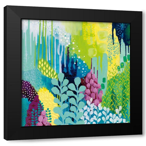 Jewel Forest II Black Modern Wood Framed Art Print with Double Matting by Ferguson, Kathy