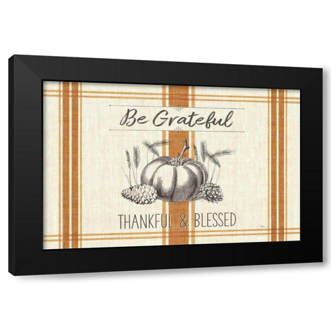 Autumn Farmhouse I v2 Black Modern Wood Framed Art Print with Double Matting by Pela Studio