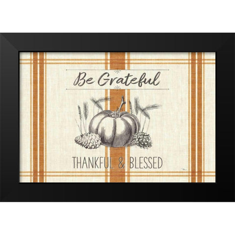 Autumn Farmhouse I v2 Black Modern Wood Framed Art Print by Pela Studio