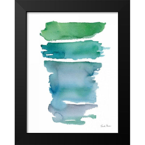 Sideways I Black Modern Wood Framed Art Print by Zaman, Farida