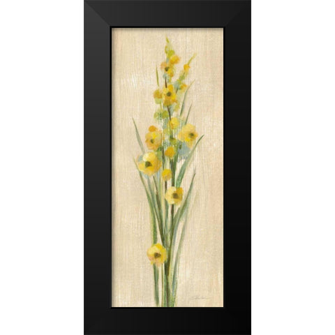 Farm Flower III Black Modern Wood Framed Art Print by Vassileva, Silvia