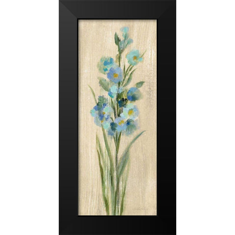 Farm Flower IV Black Modern Wood Framed Art Print by Vassileva, Silvia