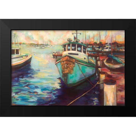 At Fords Black Modern Wood Framed Art Print by Vertentes, Jeanette