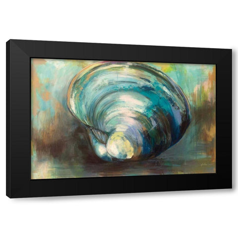 Solo Quahog Black Modern Wood Framed Art Print by Vertentes, Jeanette