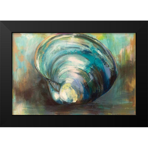 Solo Quahog Black Modern Wood Framed Art Print by Vertentes, Jeanette