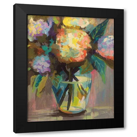 Glass Study Black Modern Wood Framed Art Print by Vertentes, Jeanette