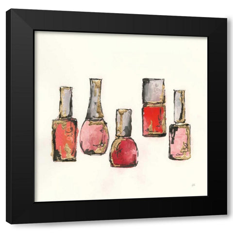 Fashion First I Black Modern Wood Framed Art Print with Double Matting by Paschke, Chris