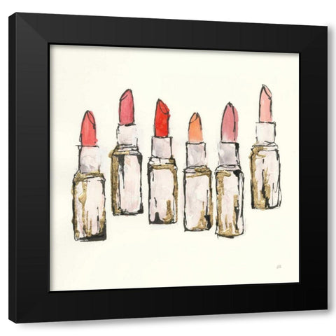 Fashion First II Black Modern Wood Framed Art Print by Paschke, Chris