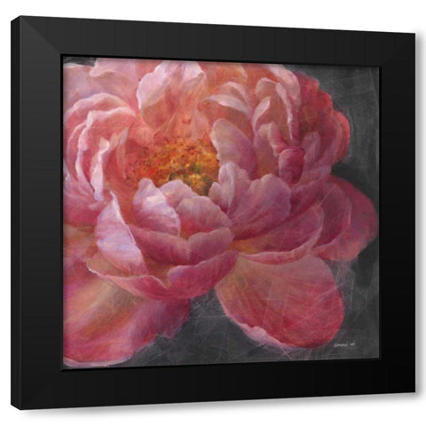 Vivid Floral I Crop Black Modern Wood Framed Art Print with Double Matting by Nai, Danhui