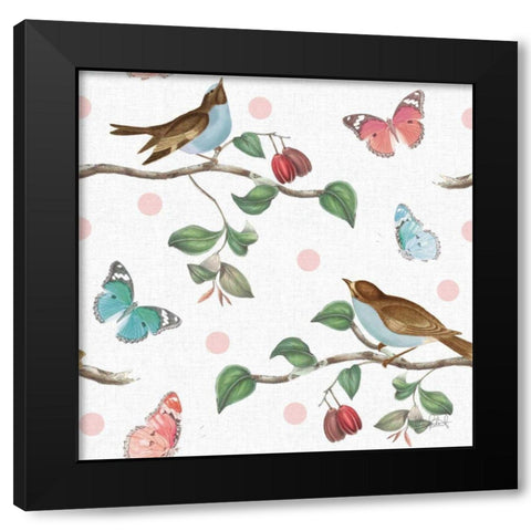 Studio Botanicals Pattern V Black Modern Wood Framed Art Print with Double Matting by Pertiet, Katie