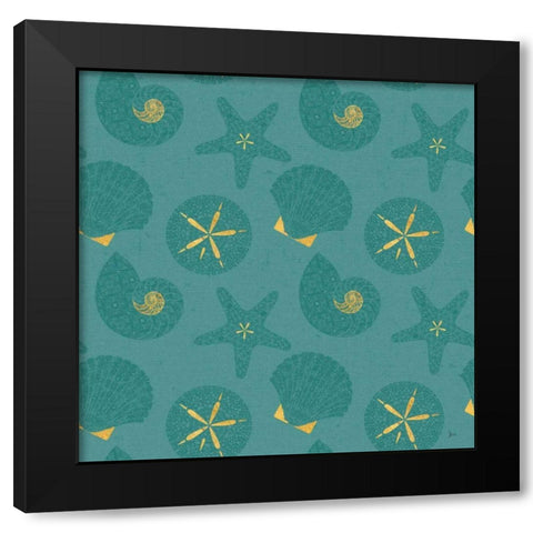 Coastal Lace Step 08C Black Modern Wood Framed Art Print by Aiken, Jess