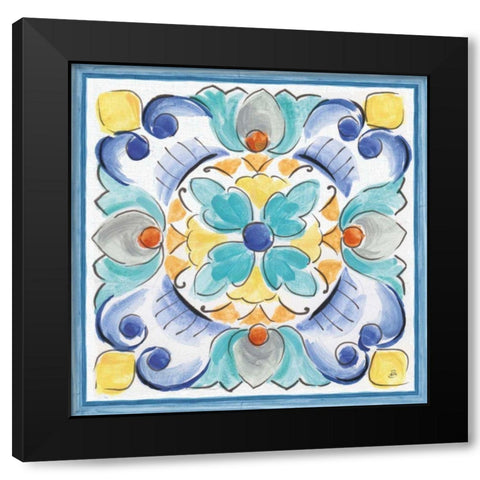 Morning Bloom VII Black Modern Wood Framed Art Print with Double Matting by Brissonnet, Daphne