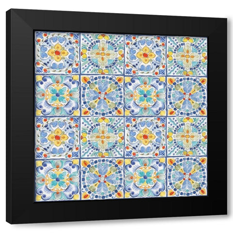 Morning Bloom Pattern IV Black Modern Wood Framed Art Print by Brissonnet, Daphne