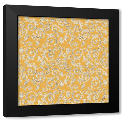 Morning Bloom Pattern VIIE Black Modern Wood Framed Art Print by Brissonnet, Daphne