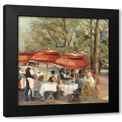 Lunch on the Champs Elysees Black Modern Wood Framed Art Print by Hageman, Marilyn