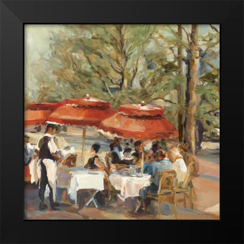 Lunch on the Champs Elysees Black Modern Wood Framed Art Print by Hageman, Marilyn