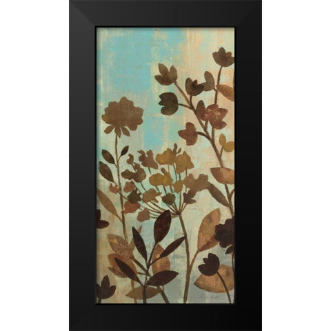 Enchanted Garden I Black Modern Wood Framed Art Print by Vassileva, Silvia